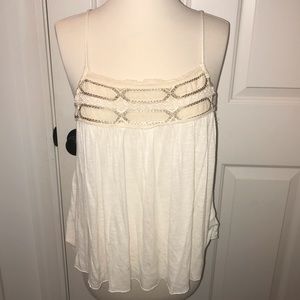 American Eagle cream tank
